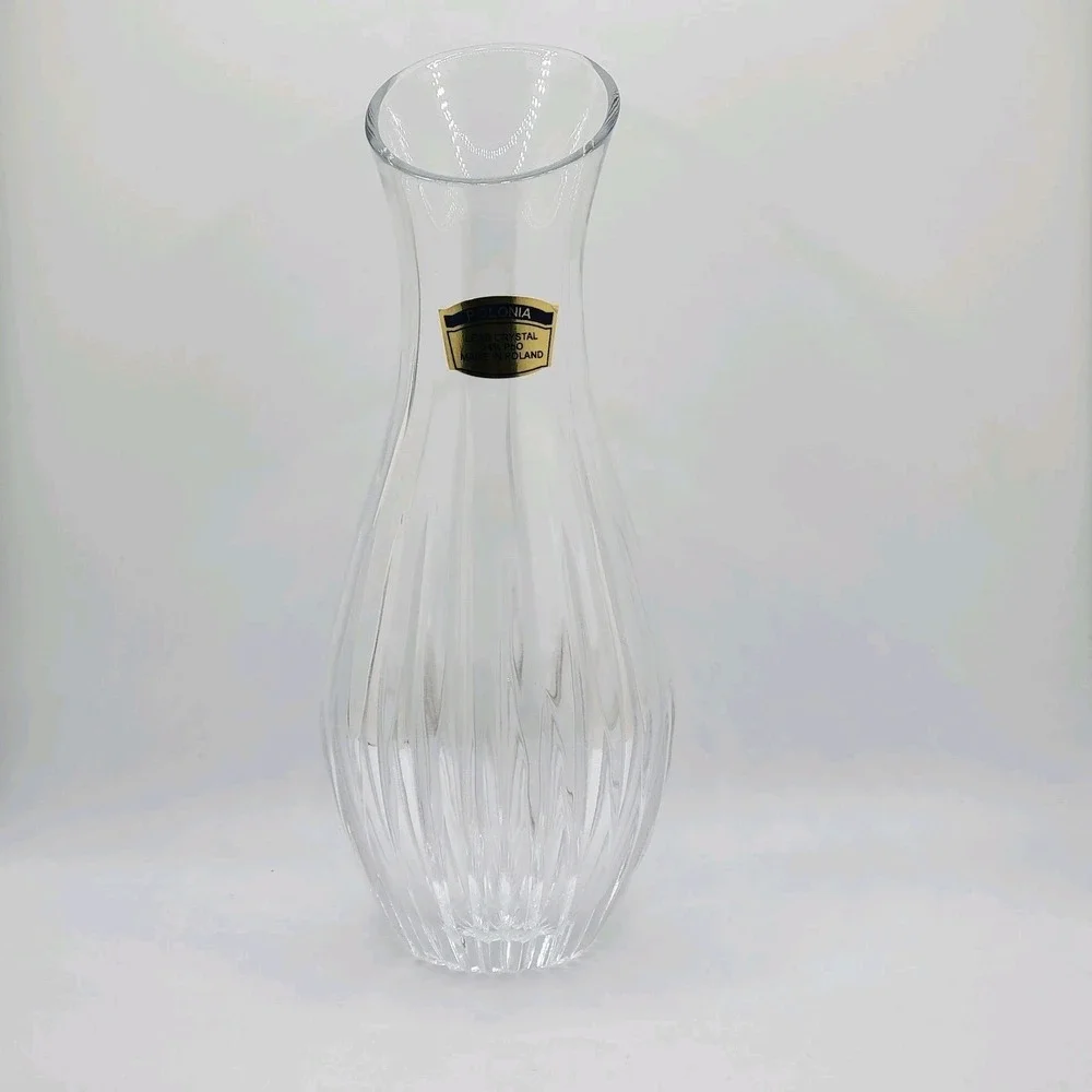 Polonia Lead Crystal Cut Glass‎ Vase 8